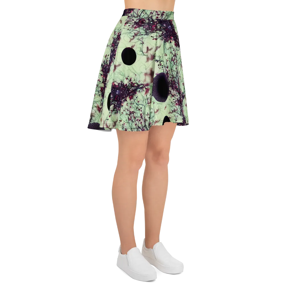 Celestial Bloom on Skater Skirt — Right