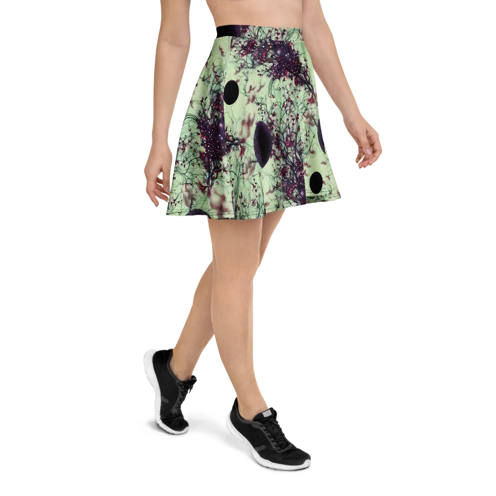 Celestial Bloom on Skater Skirt — Right