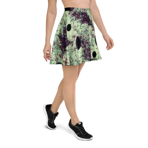 Celestial Bloom on a Skater Skirt