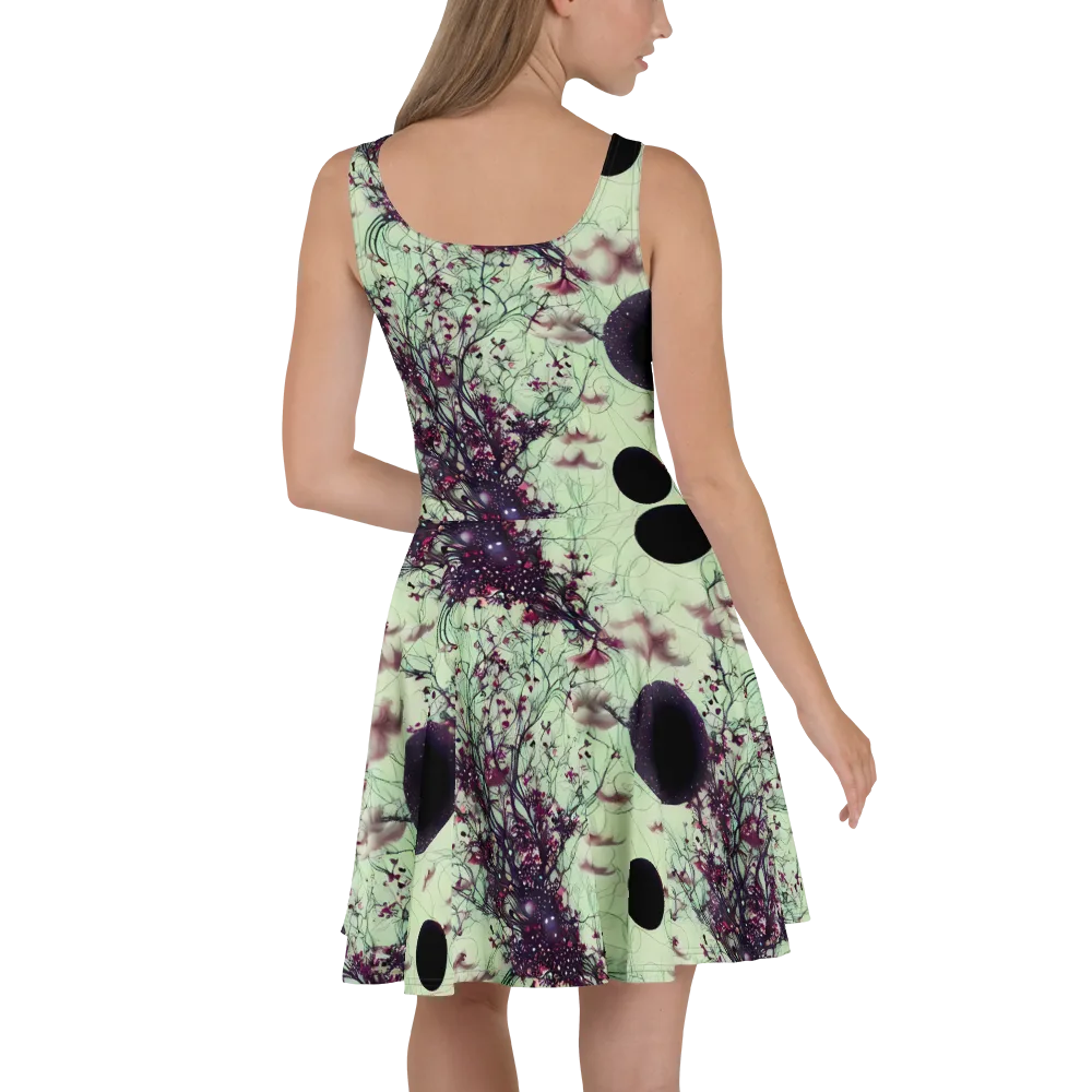 Celestial Bloom on Skater Dress — Back