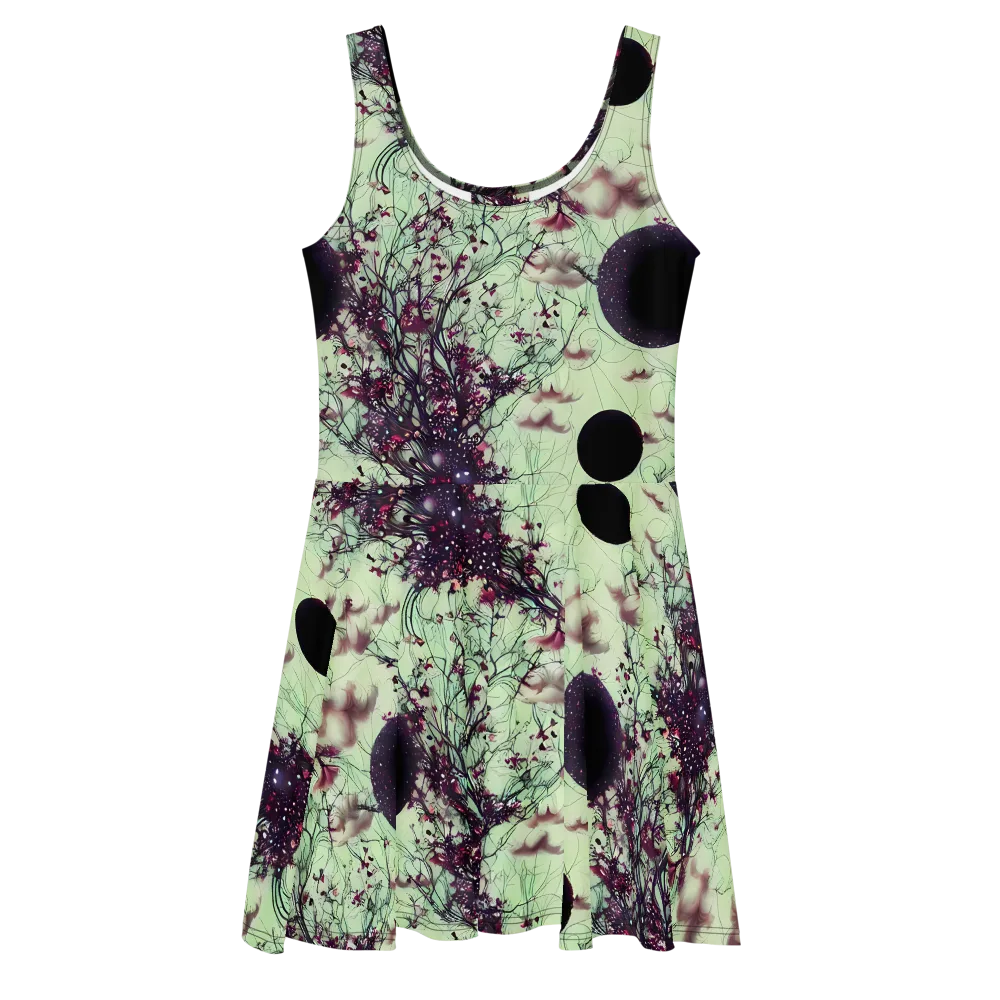 Celestial Bloom on Skater Dress — Front