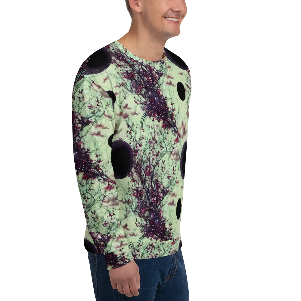 Celestial Bloom on Sweatshirt — Right Front