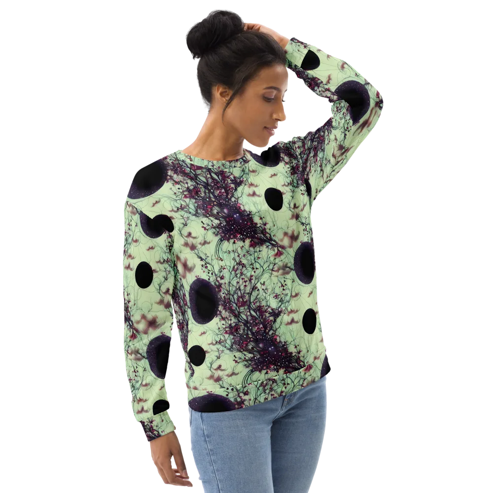 Celestial Bloom on Sweatshirt — Right Front