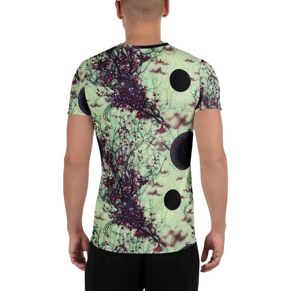 Celestial Bloom on Men's Athletic T-Shirt — Back