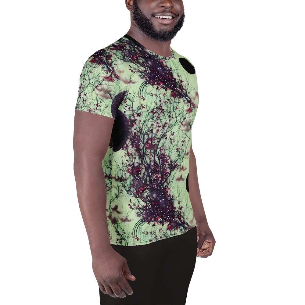 Celestial Bloom on Men's Athletic T-Shirt — Right