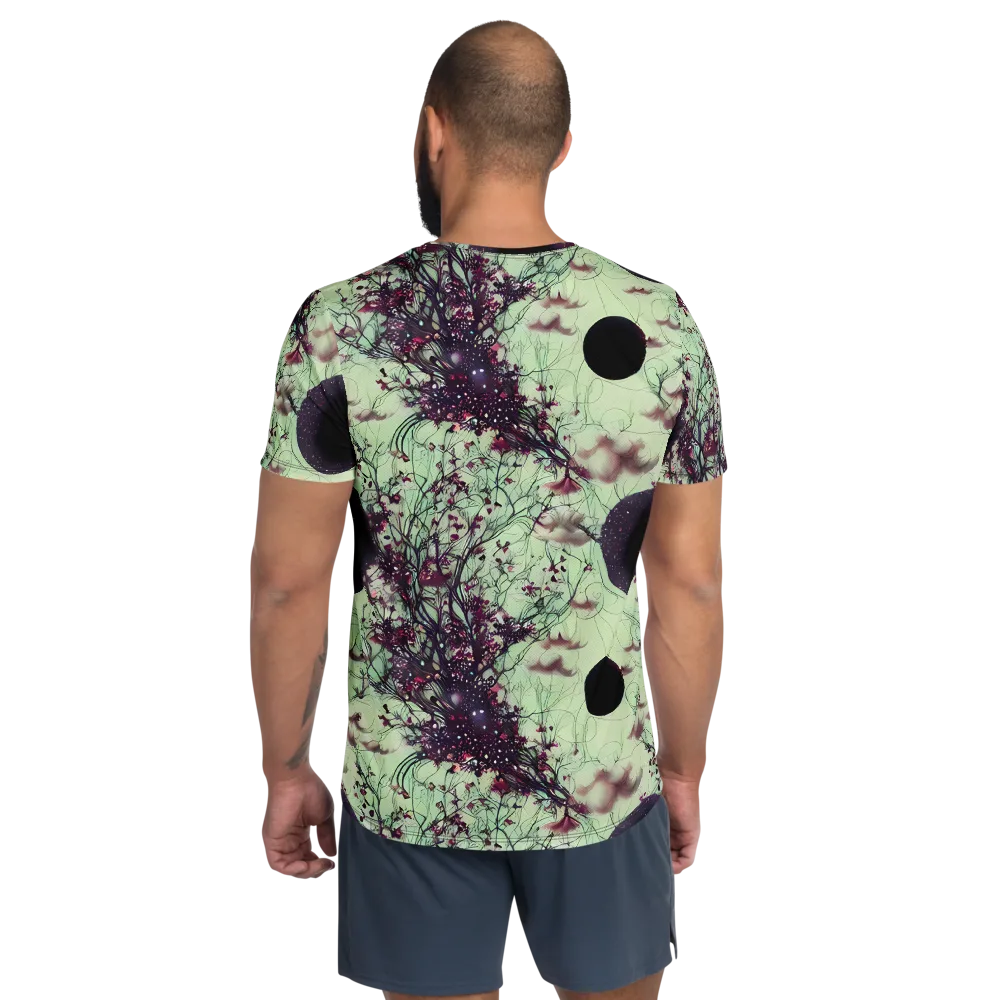 Celestial Bloom on Men's Athletic T-Shirt — Back