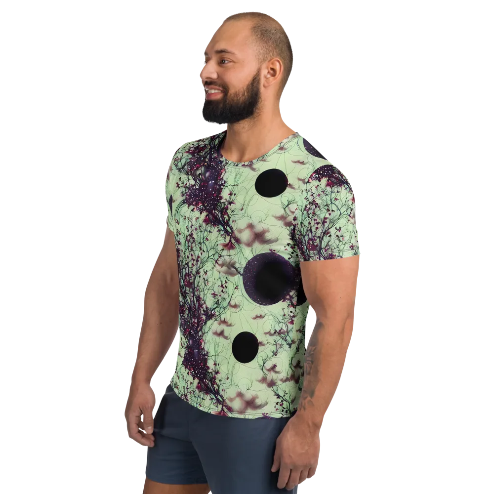 Celestial Bloom on Men's Athletic T-Shirt — Left