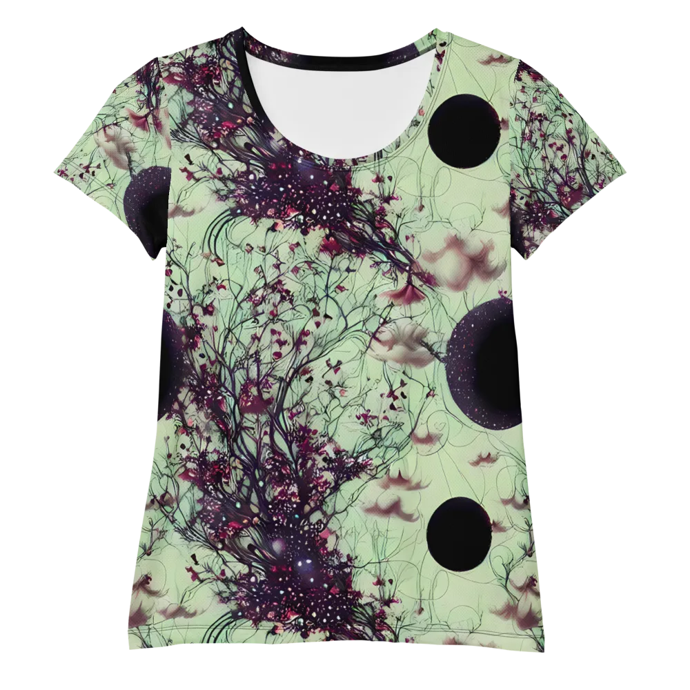 Celestial Bloom on Women's Athletic T-Shirt — Front