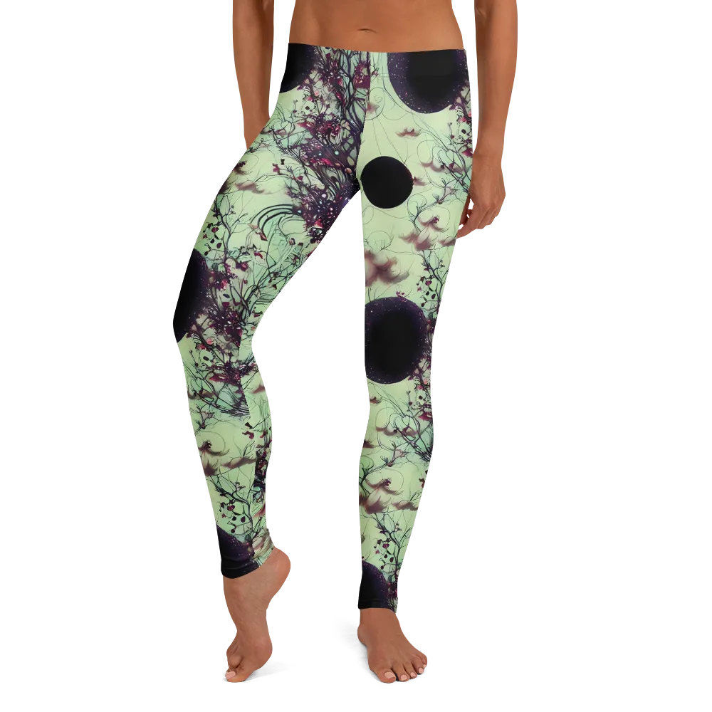 Celestial Bloom on Leggings — Front