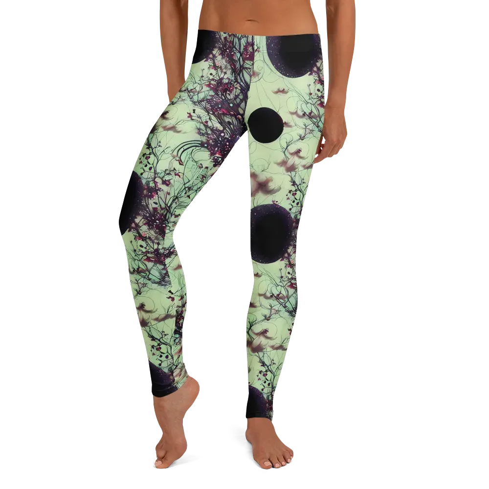 Celestial Bloom on Leggings — Front