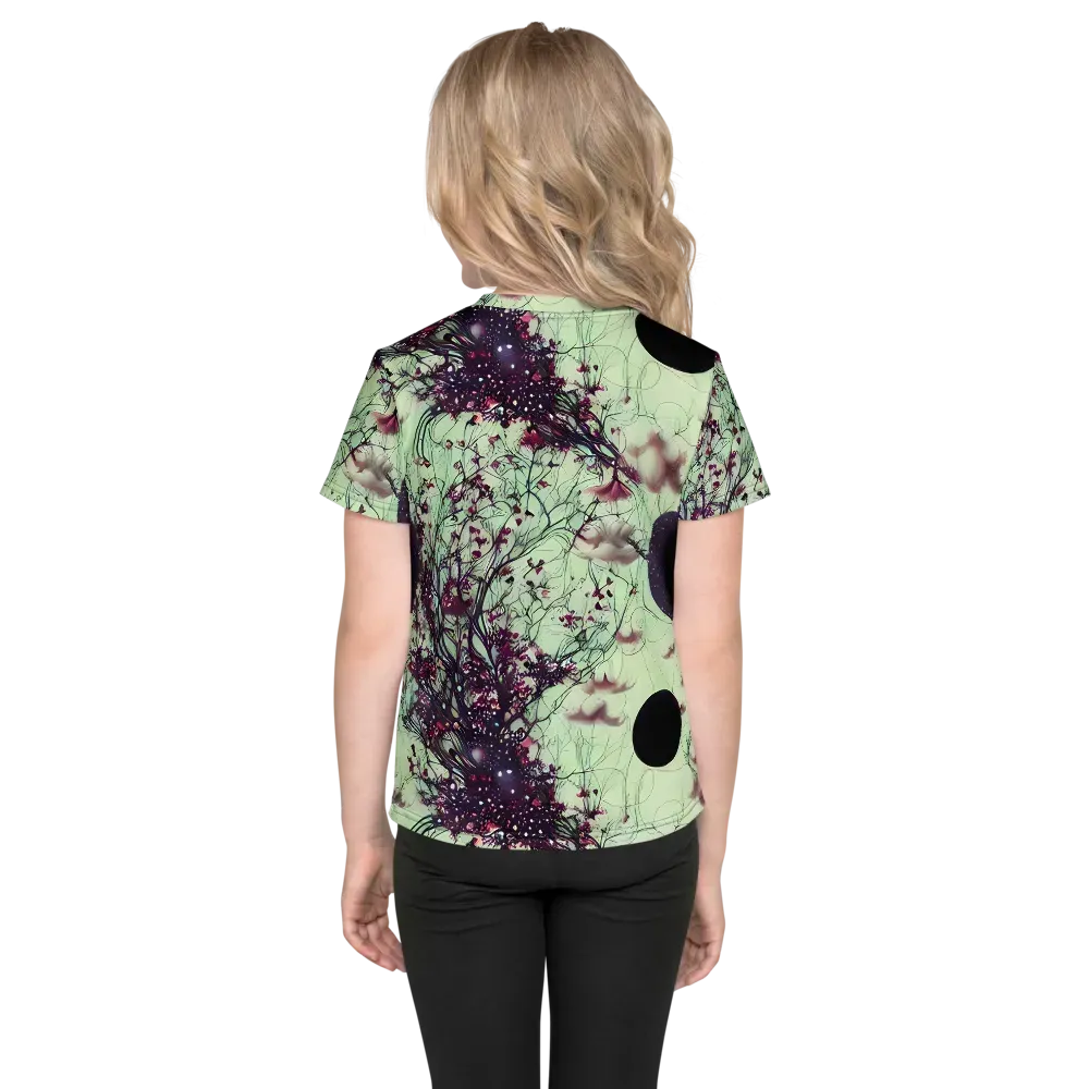 Celestial Bloom on Kids Crew Neck T-Shirt — Back