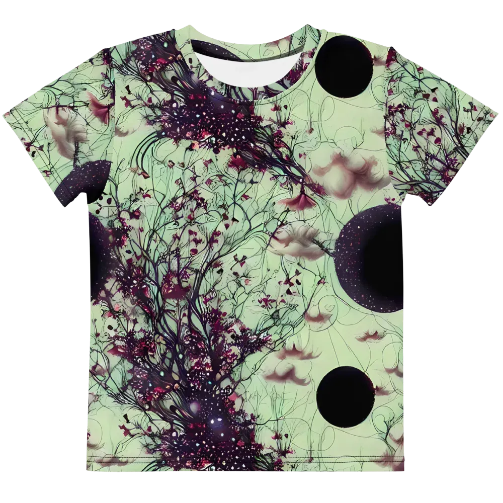 Celestial Bloom on Kids Crew Neck T-Shirt — Front