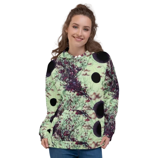 Celestial Bloom on a Hoodie