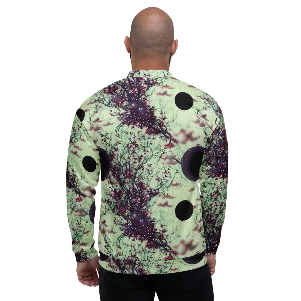 Celestial Bloom on Bomber Jacket — Back