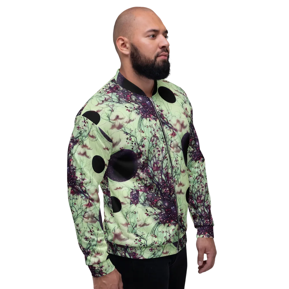 Celestial Bloom on Bomber Jacket — Right