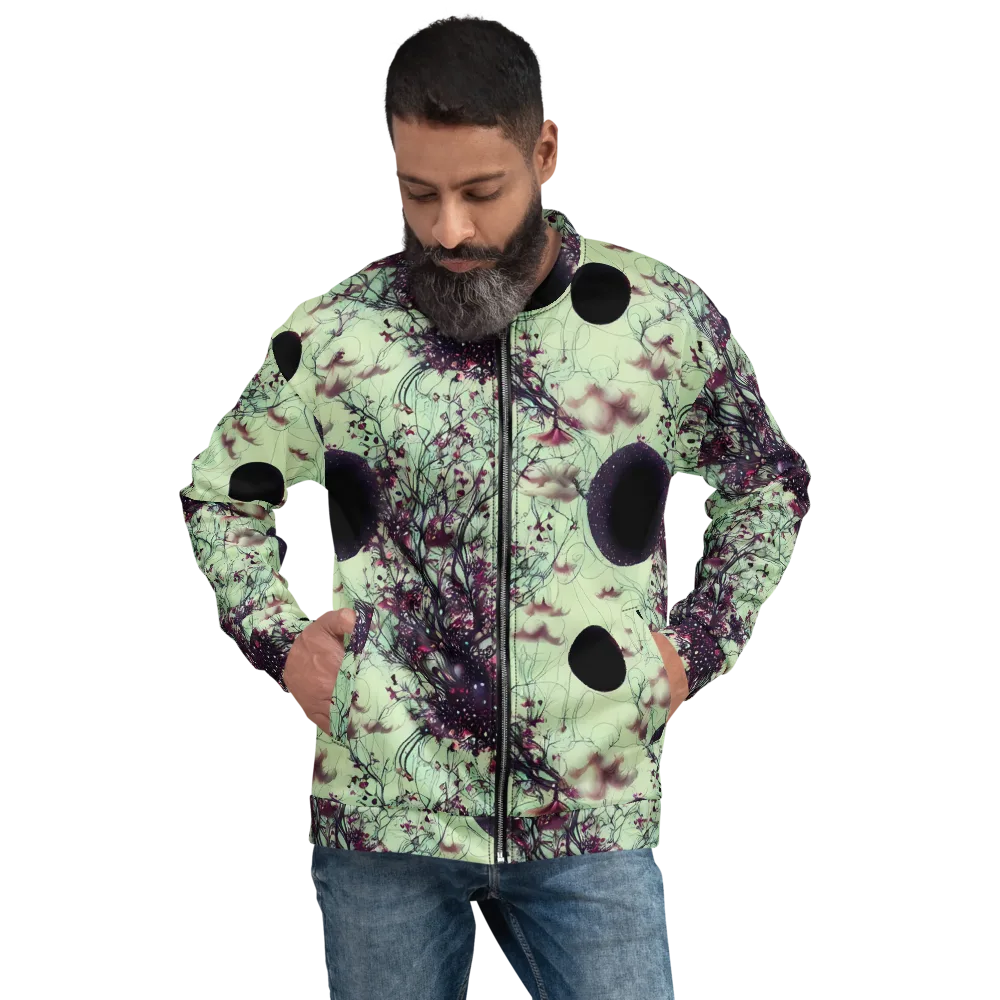 Celestial Bloom on Bomber Jacket — Front