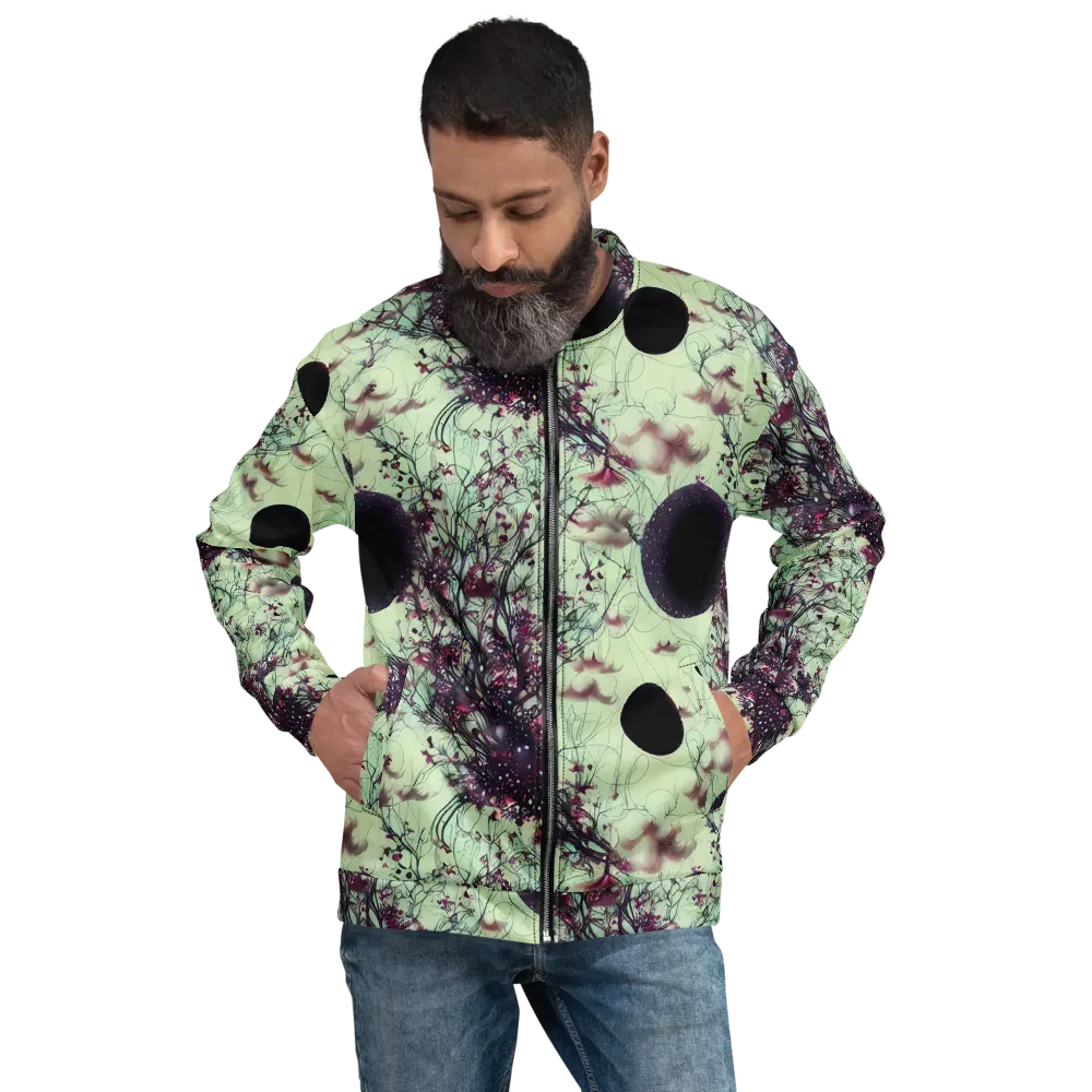 Celestial Bloom on Bomber Jacket — Front