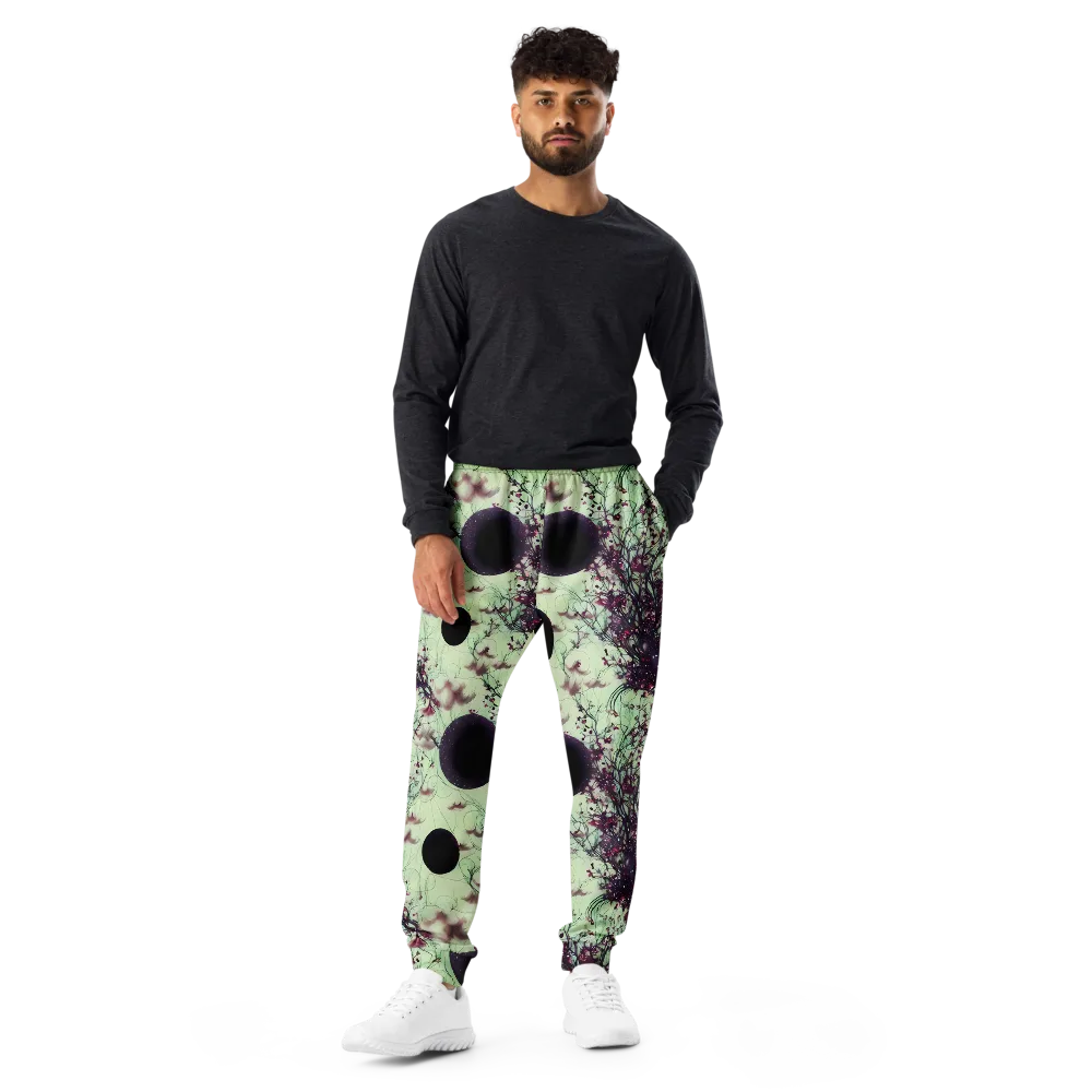 Celestial Bloom on Men's Joggers — Front
