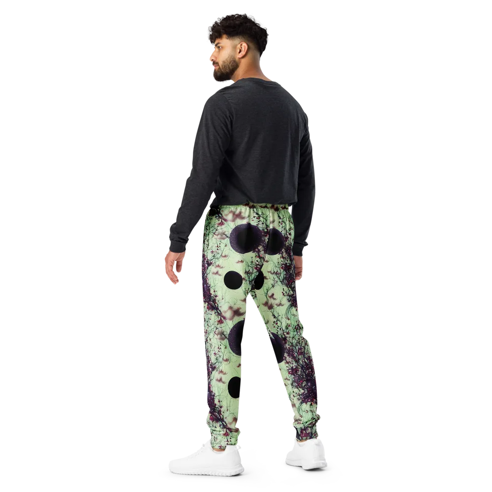 Celestial Bloom on Men's Joggers — Back
