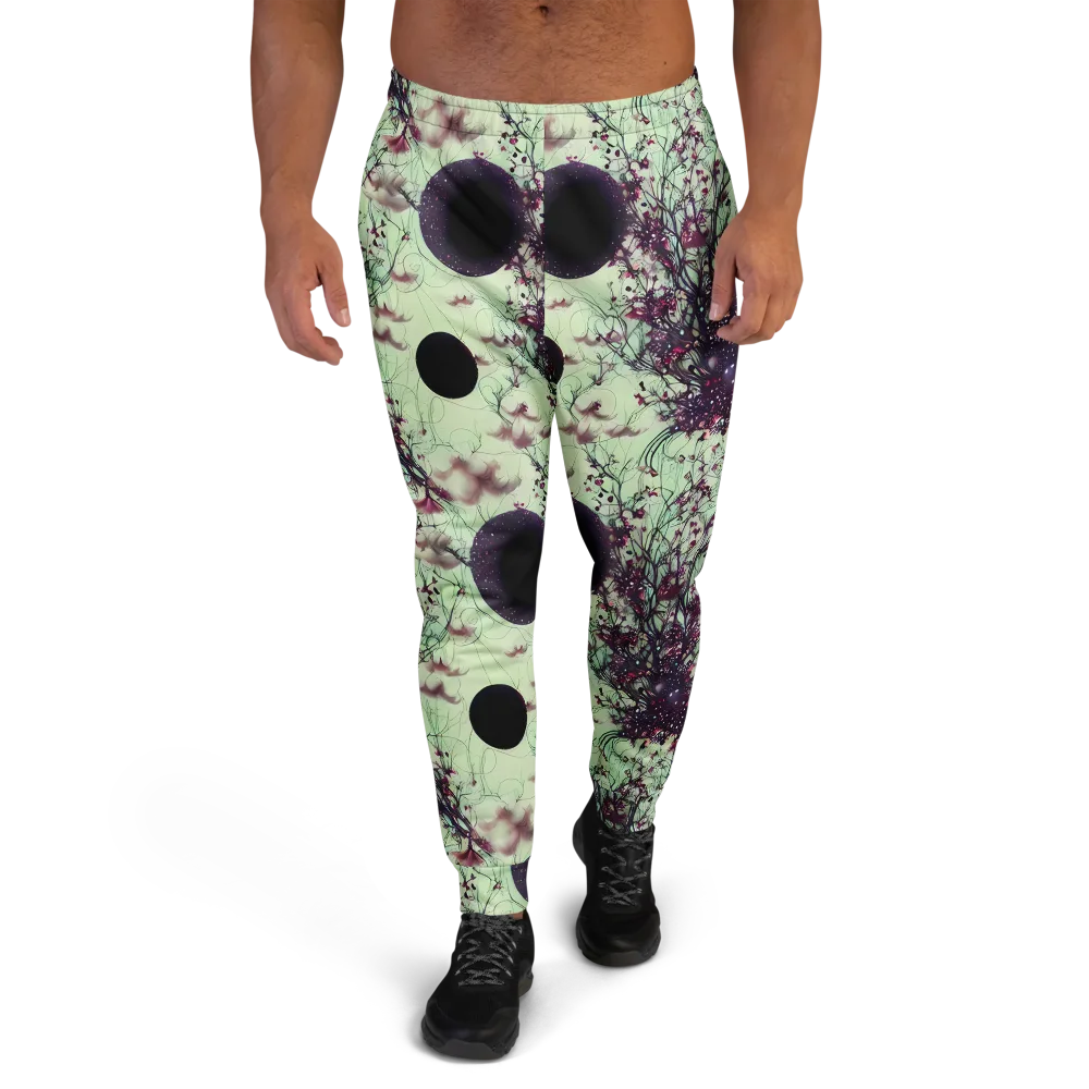 Celestial Bloom on Men's Joggers — Front