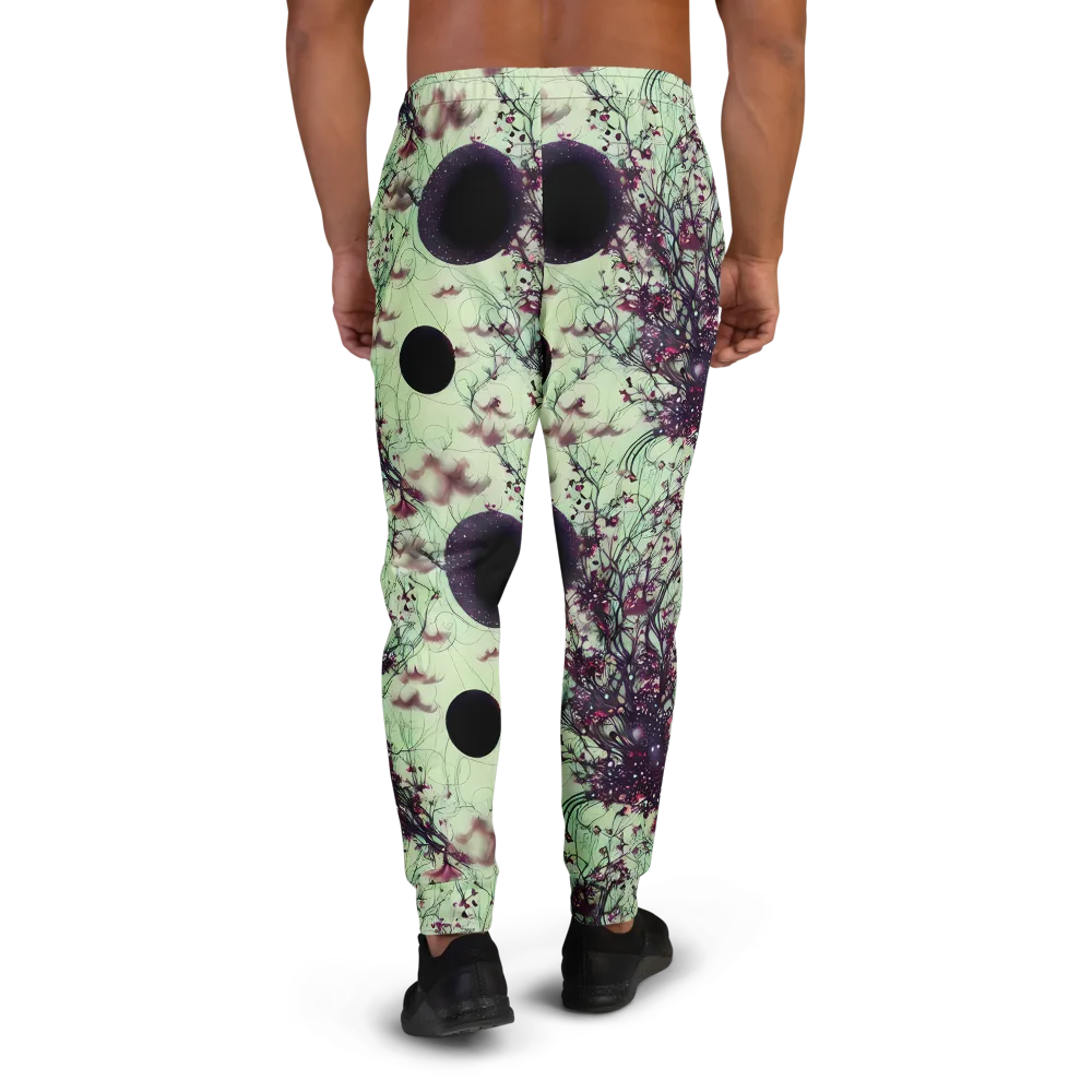 Celestial Bloom on Men's Joggers — Back