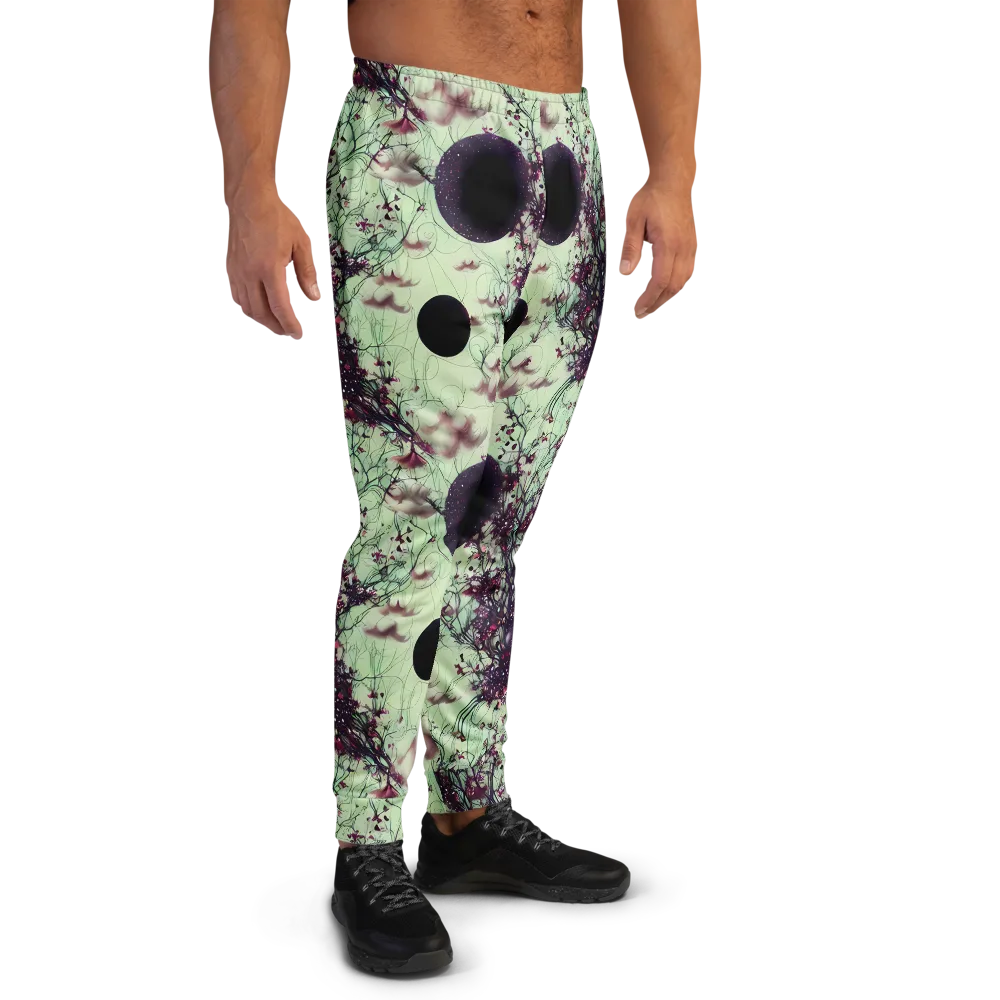 Celestial Bloom on Men's Joggers — Right