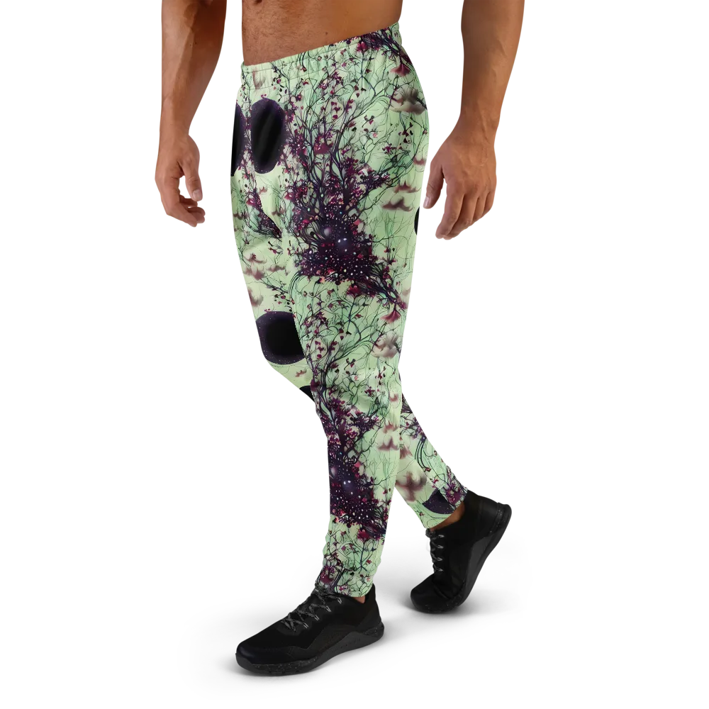 Celestial Bloom on Men's Joggers — Left