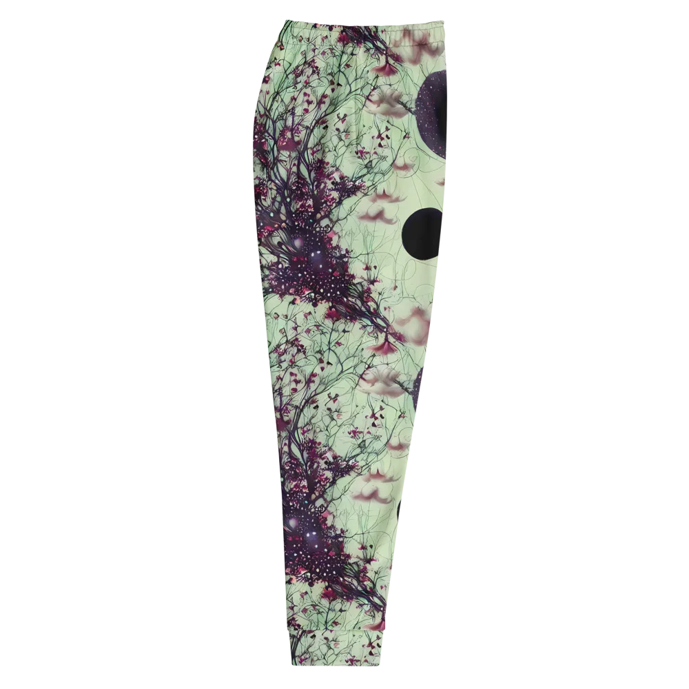 Celestial Bloom on Men's Joggers — Right
