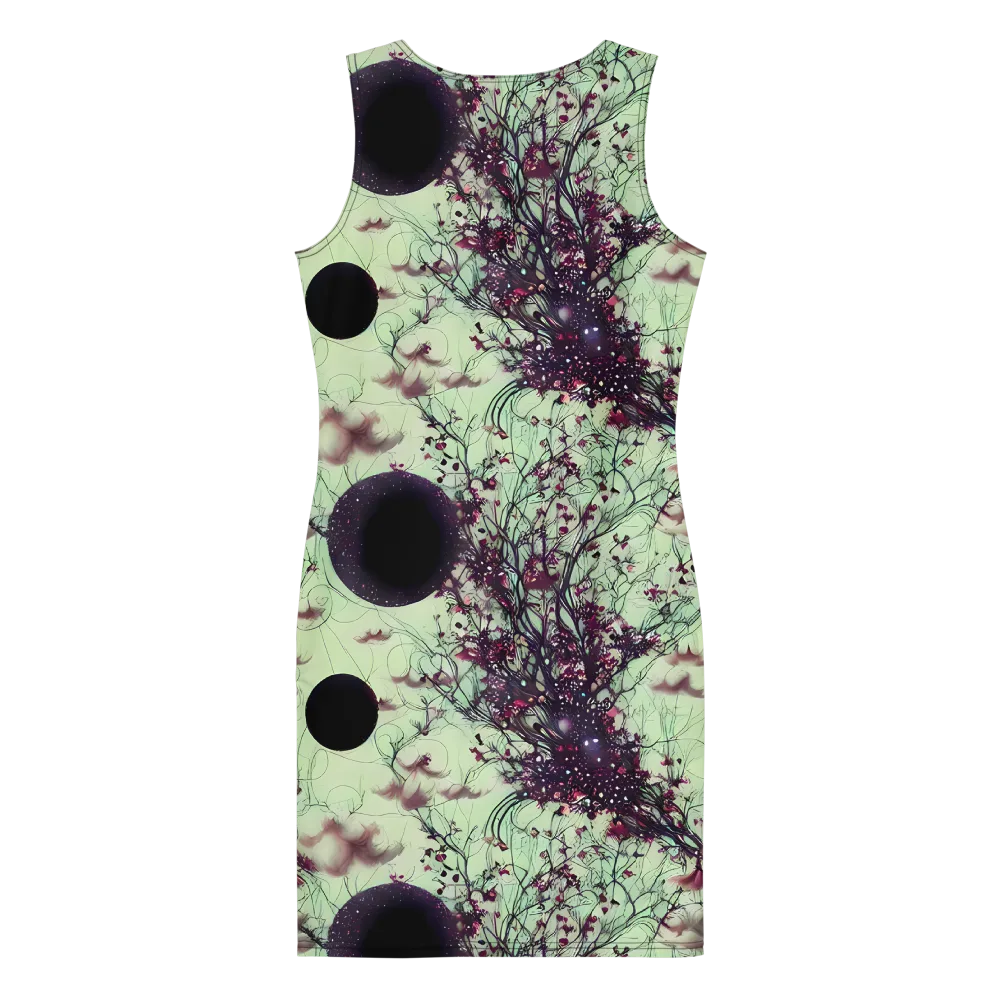 Celestial Bloom on Bodycon Dress — Back