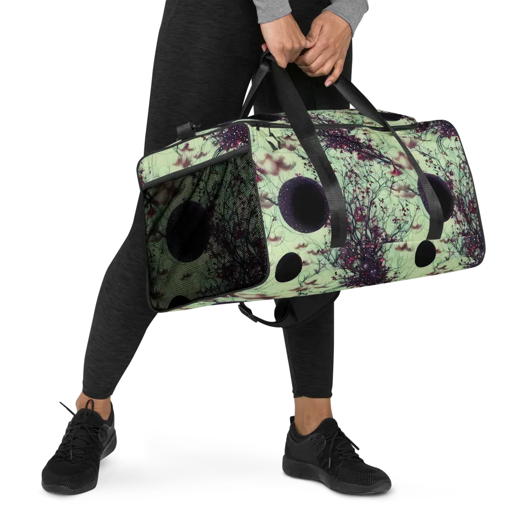 Celestial Bloom on Duffle Bag — Right Front