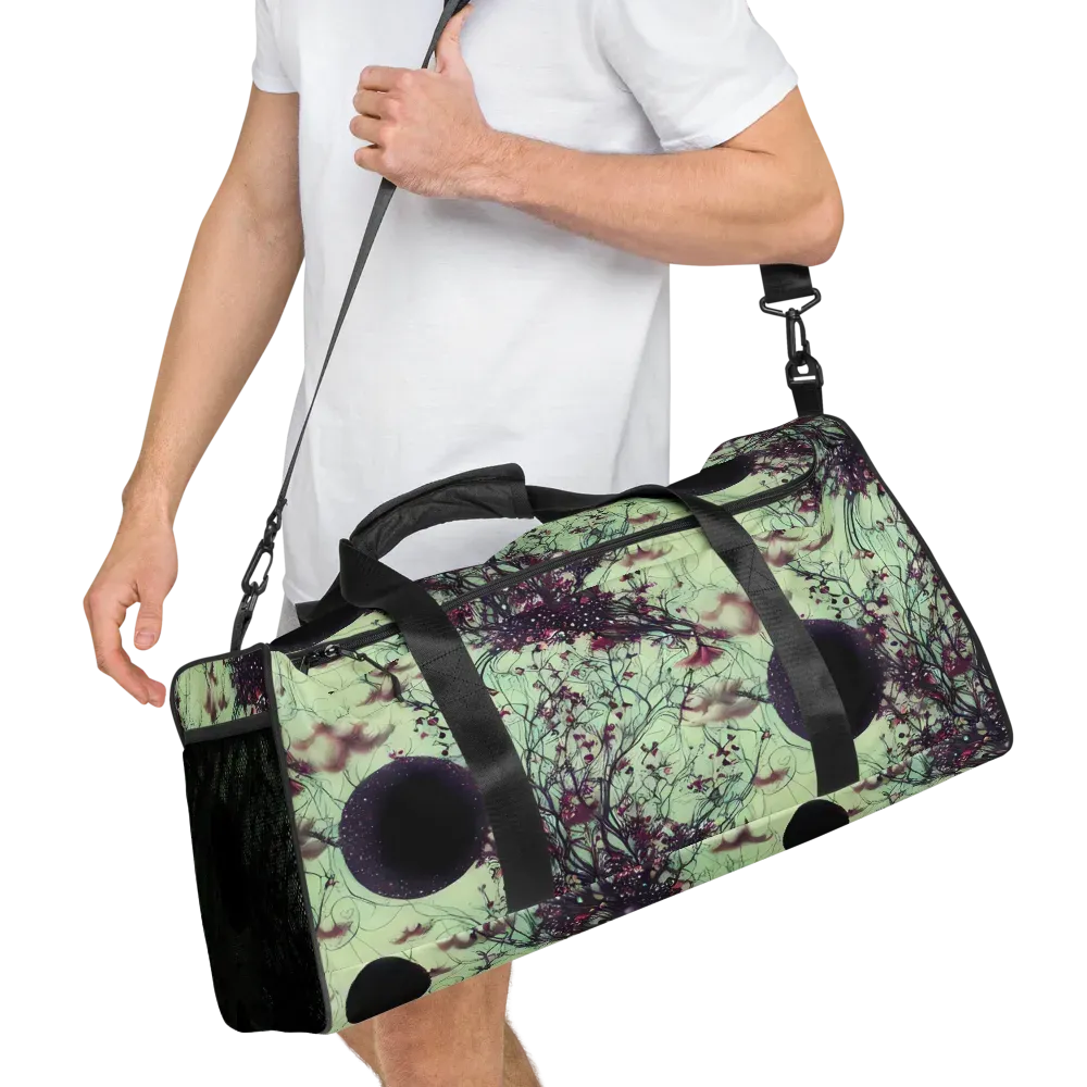 Celestial Bloom on Duffle Bag — Right Front