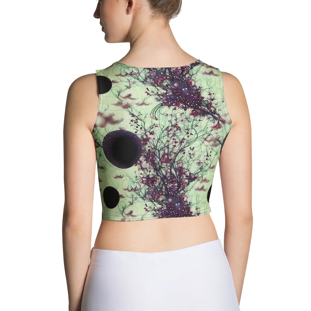 Celestial Bloom on Crop Top — Back