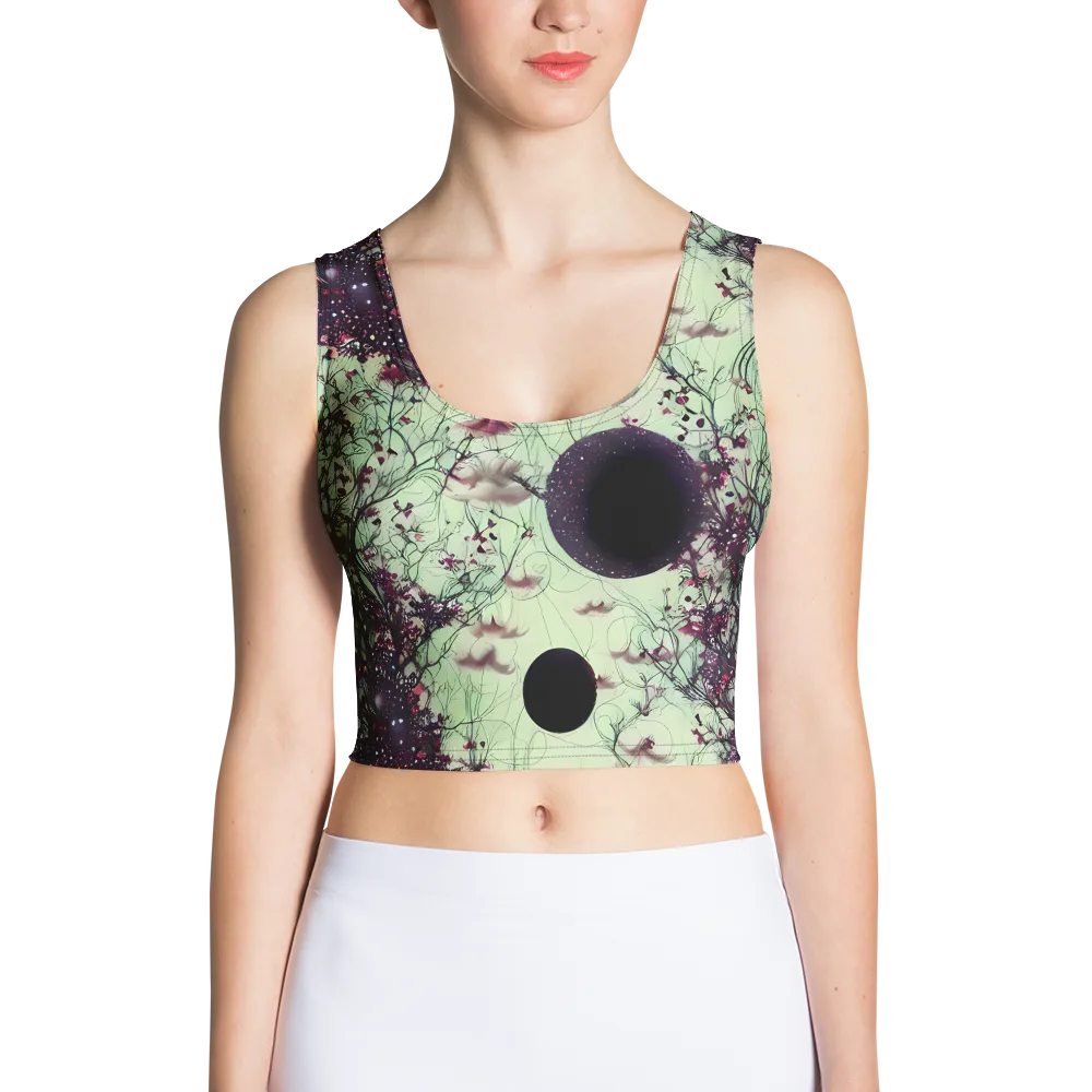 Celestial Bloom on Crop Top — Front