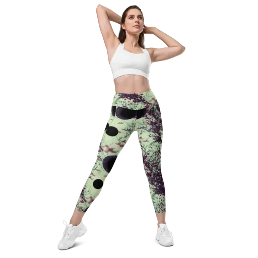 Celestial Bloom on a Leggings with Pockets