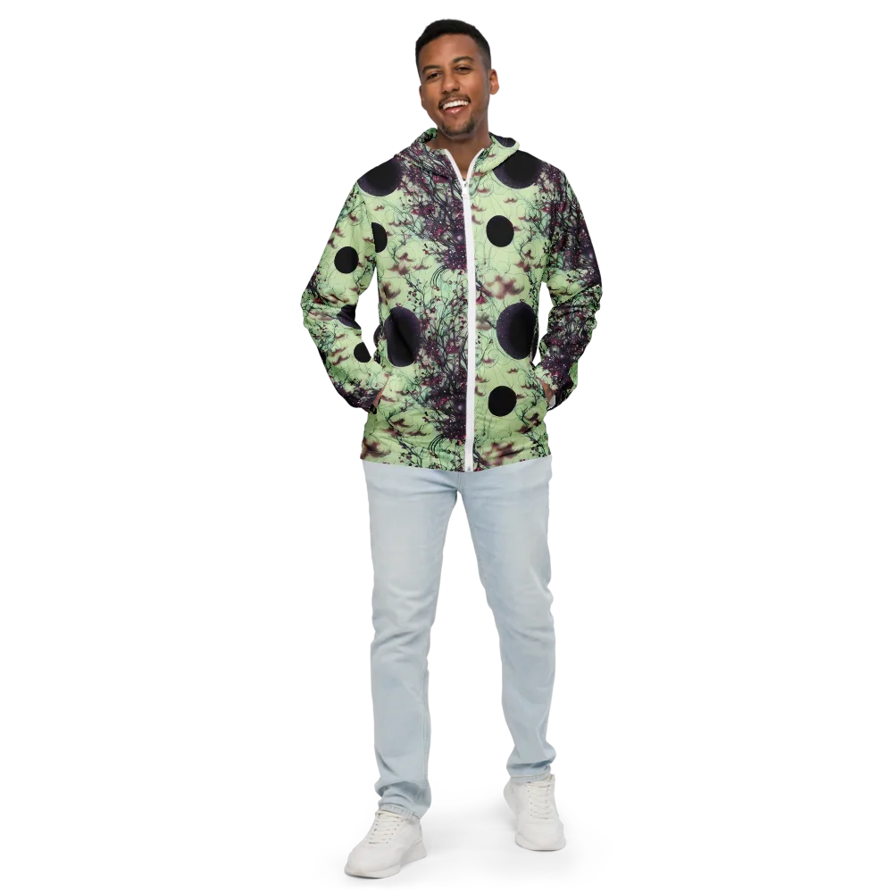Celestial Bloom on Men's Windbreaker — Front