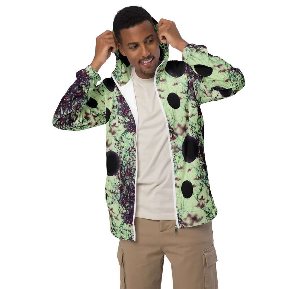 Celestial Bloom on Men's Windbreaker — Front