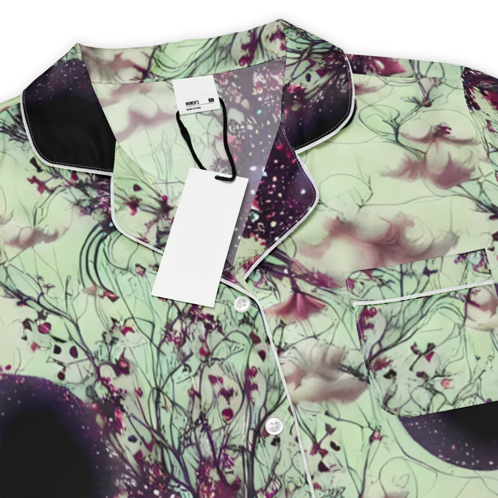 Celestial Bloom on Women's Short Sleeve Pajama Top — Product details