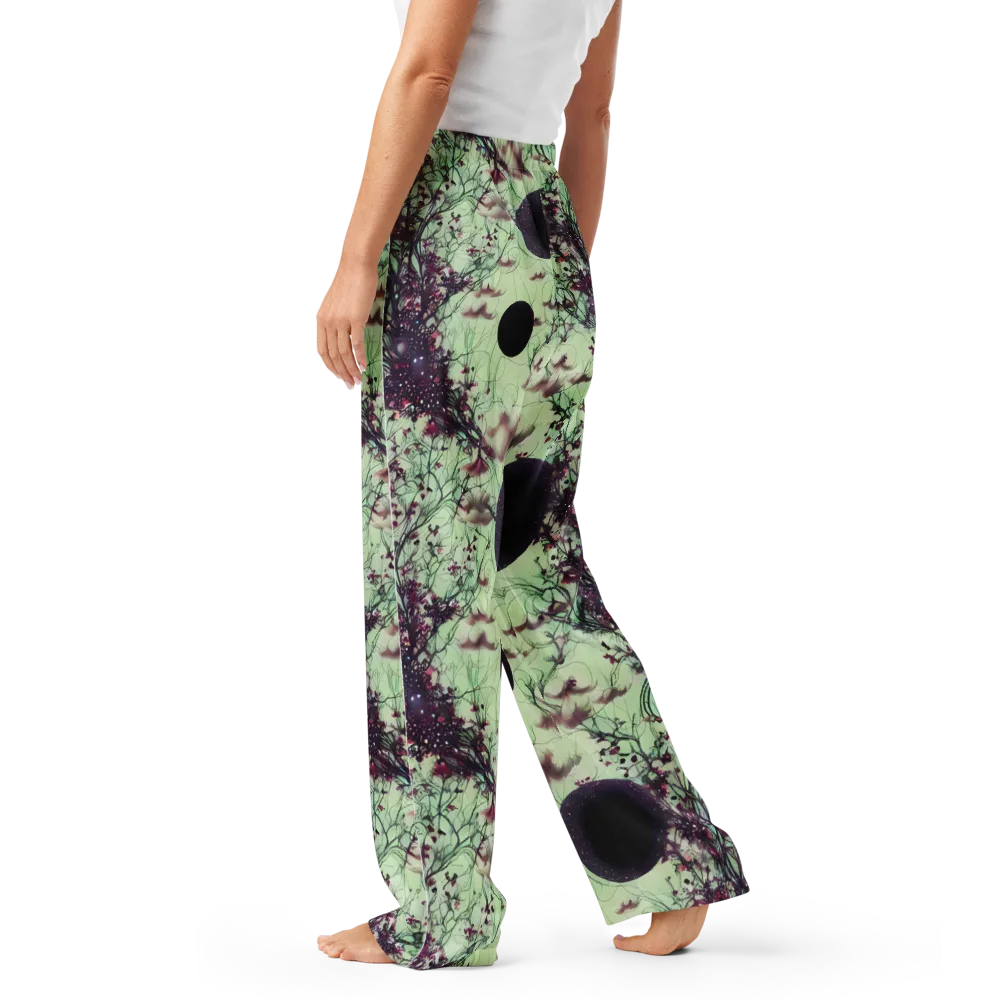 Celestial Bloom on Women's Pajama Pants — Left