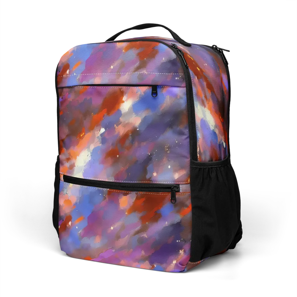 Celestial Brushstroke on Utility Backpack — Left Front