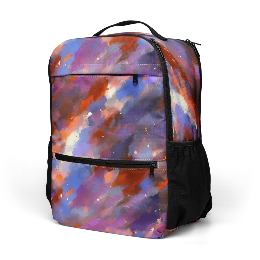 Celestial Brushstroke on Utility Backpack — Left Front