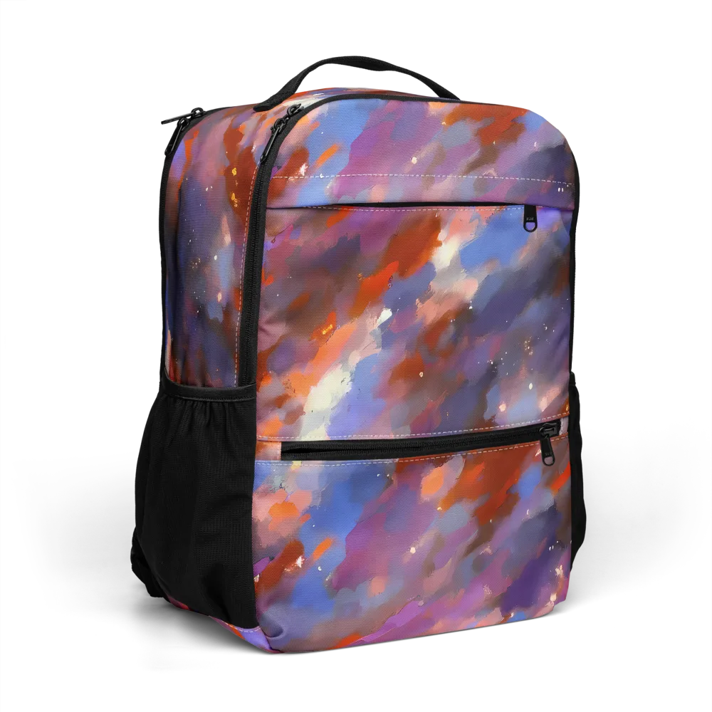 Celestial Brushstroke on Utility Backpack — Right Front