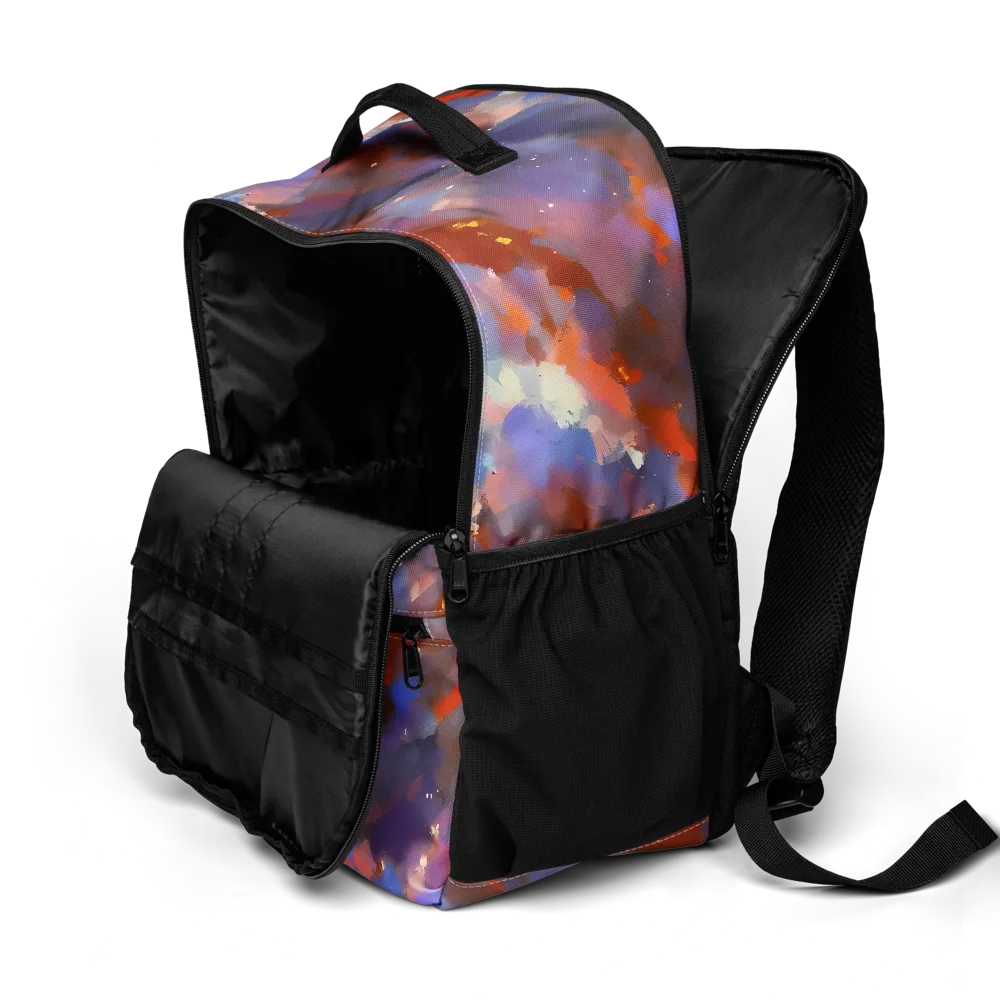 Celestial Brushstroke on Utility Backpack — Product details 2