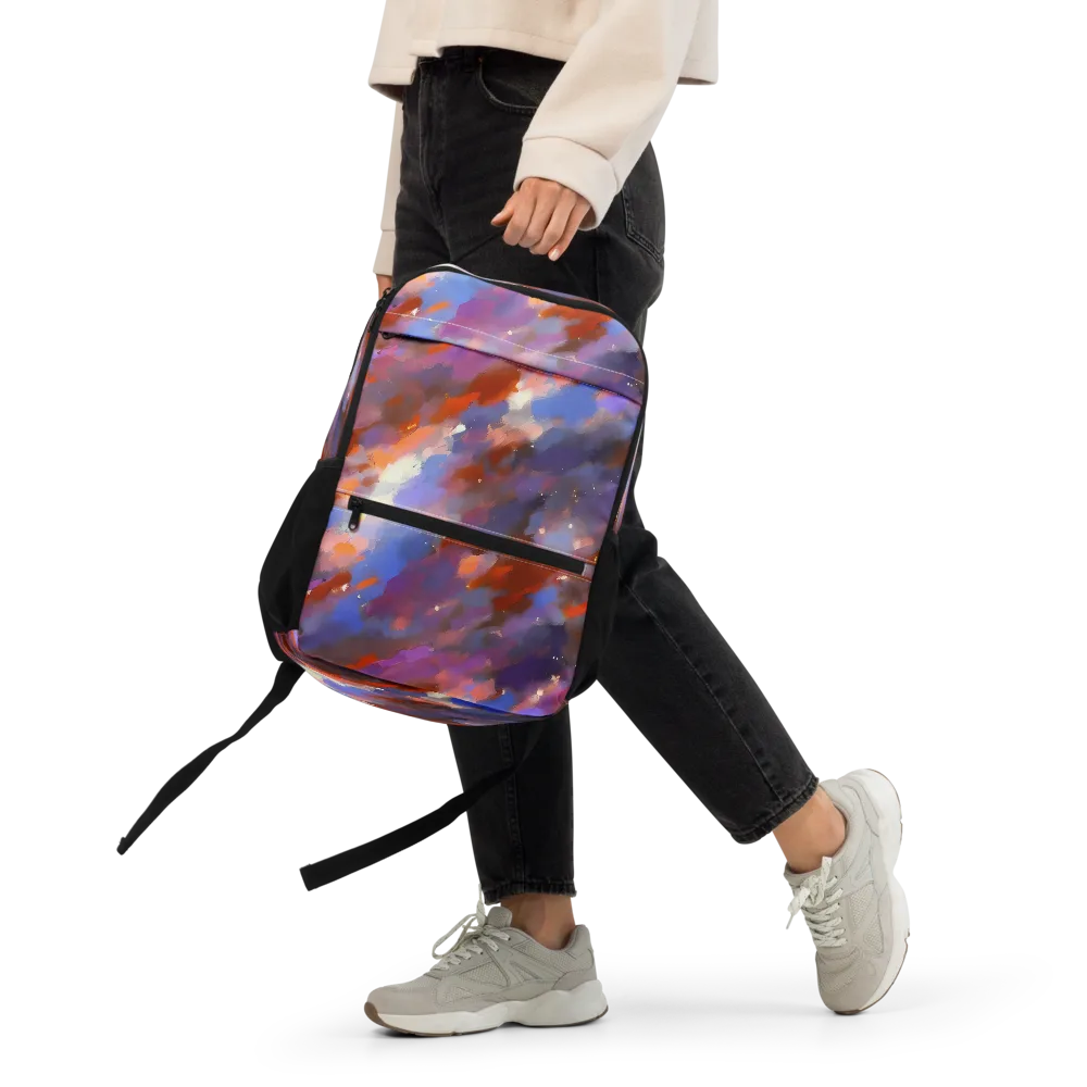 Celestial Brushstroke on Utility Backpack — Front