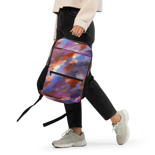 Celestial Brushstroke on a Utility Backpack