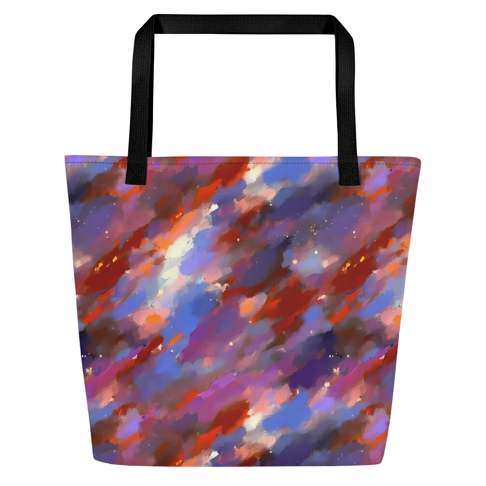 Celestial Brushstroke on Large Tote Bag W/ Pocket — Front