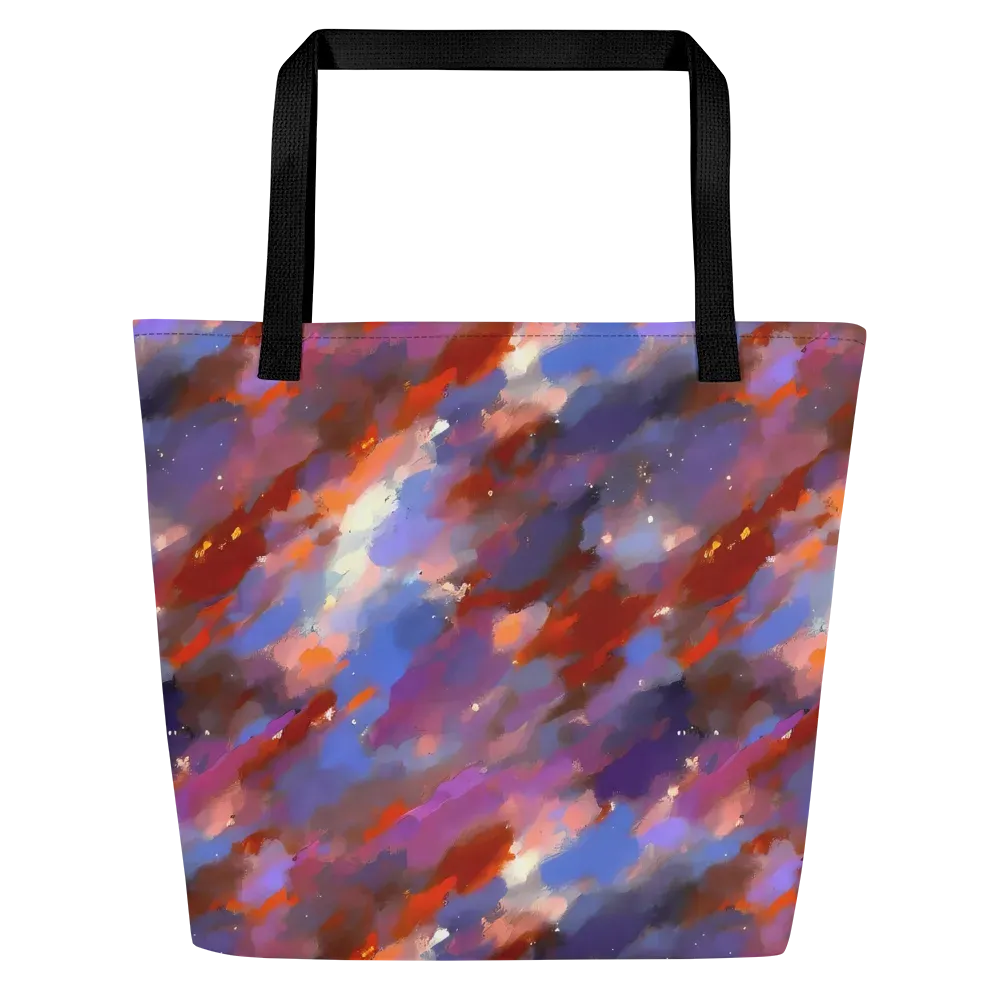 Celestial Brushstroke on Large Tote Bag W/ Pocket — Front