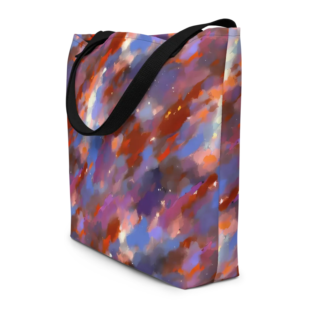 Celestial Brushstroke on Large Tote Bag W/ Pocket — Front