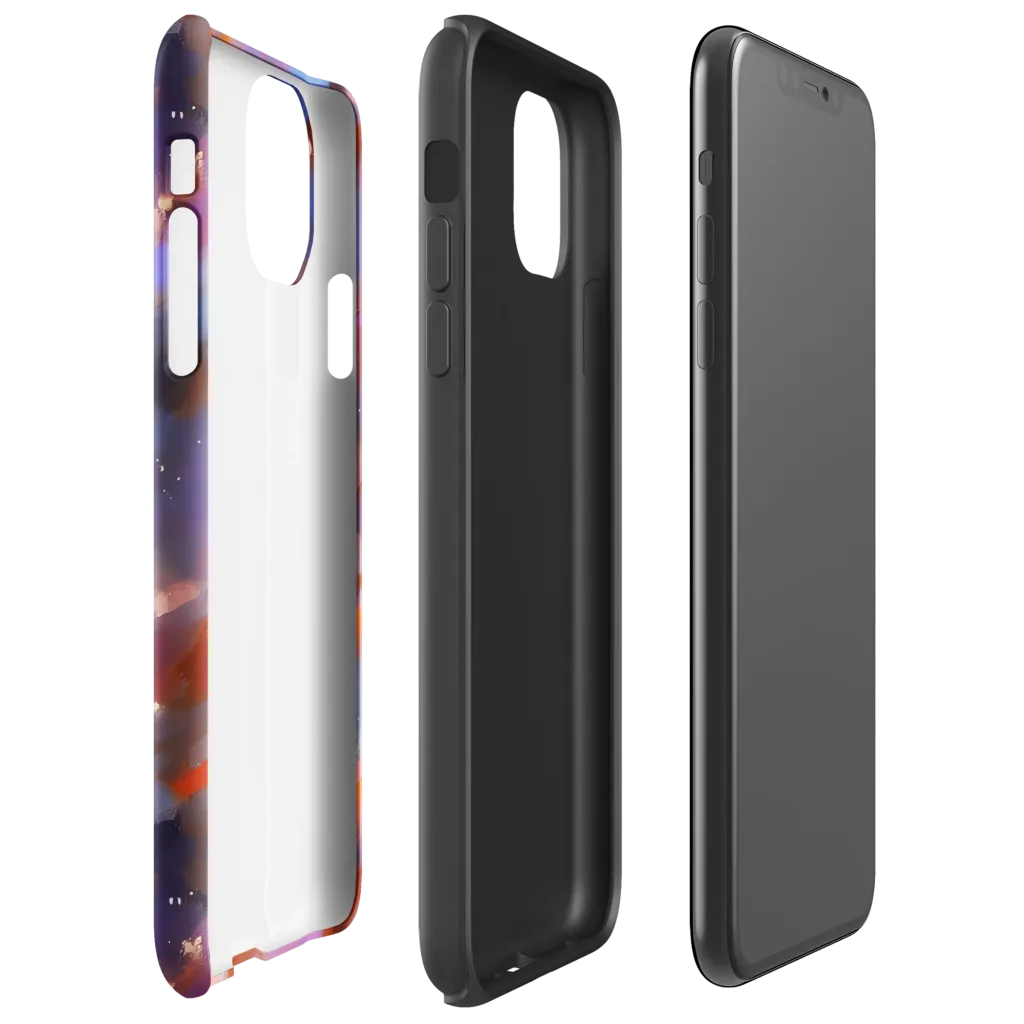 Celestial Brushstroke on Tough Case for iPhone® — Right