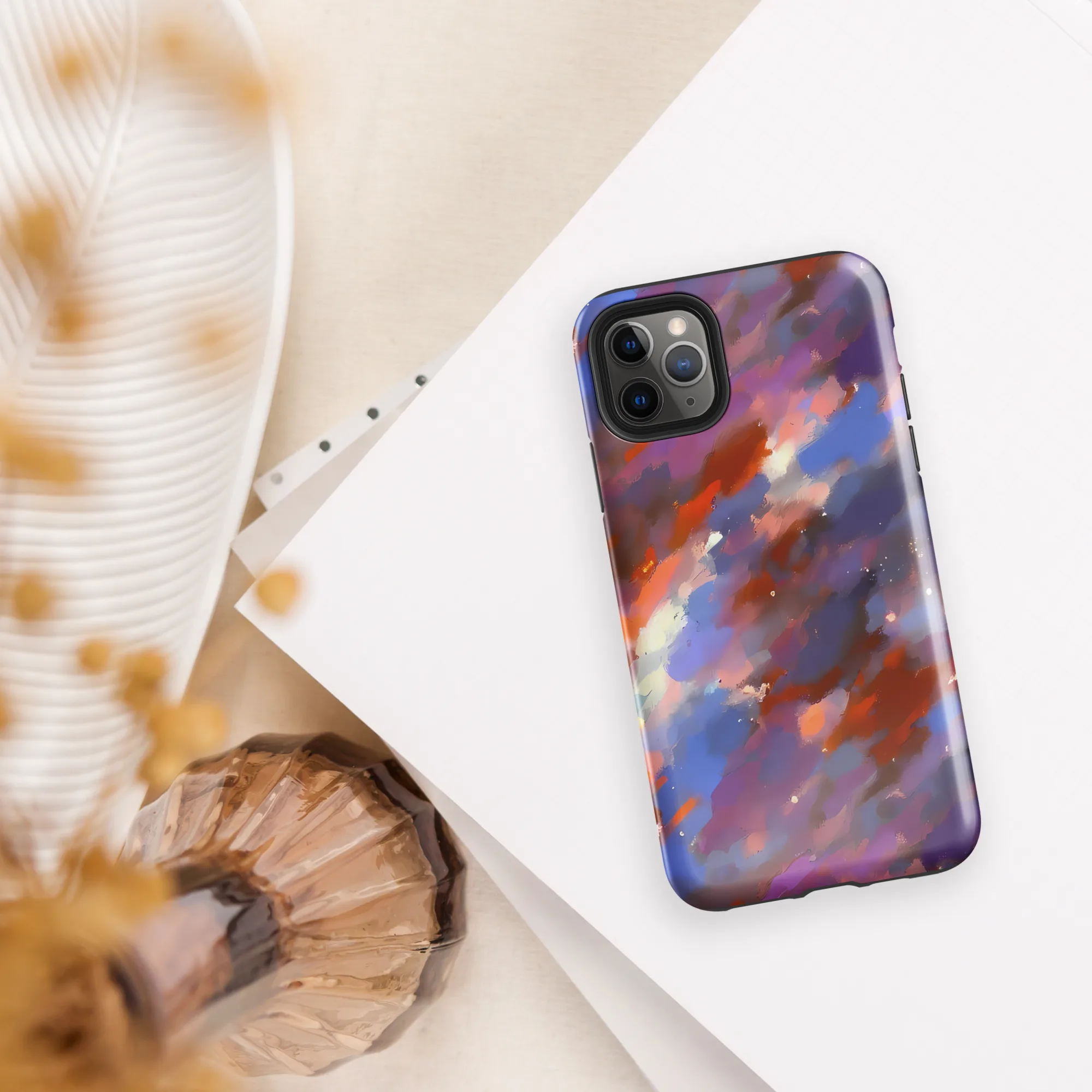 Celestial Brushstroke on Tough Case for iPhone® — Front