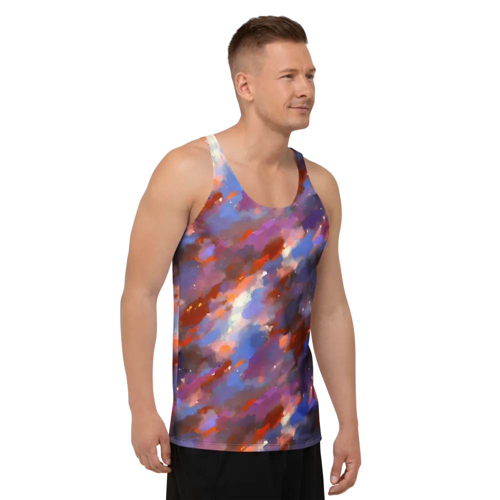 Celestial Brushstroke on Men's Tank Top — Right Front